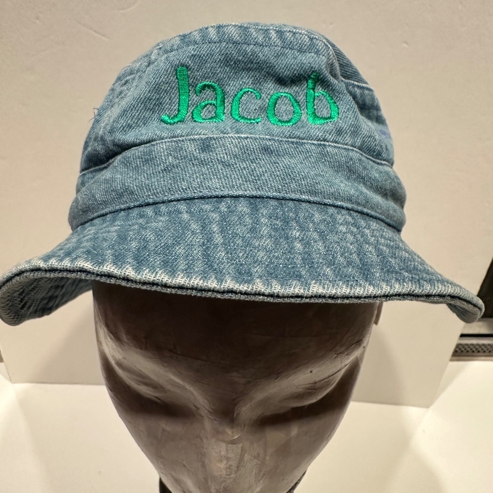 Youth Denim Bucket Hat Embroidered 'Jacob'